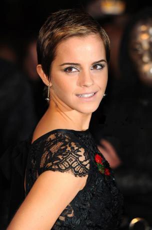 emma watson short hair photo shoot. emma watson hair down. all of