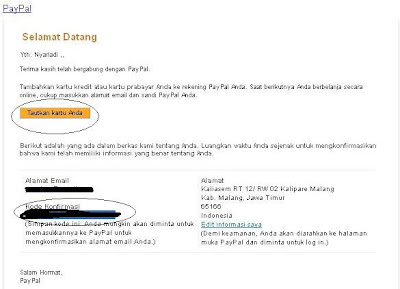 Cara mudah dan gratis mempunyai Paypal Tetapi Tidak Punya Kartu Kredit.