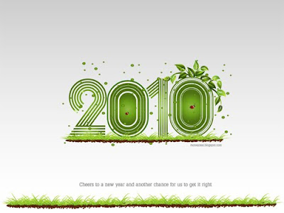 go green wallpaper. Free 2010 New Year Wallpapers,