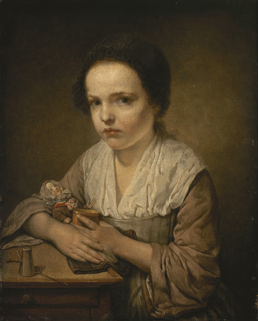 장 밥티스트 그뢰즈(Jean-Baptiste Greuze 1725-1805), Girl with a Doll
