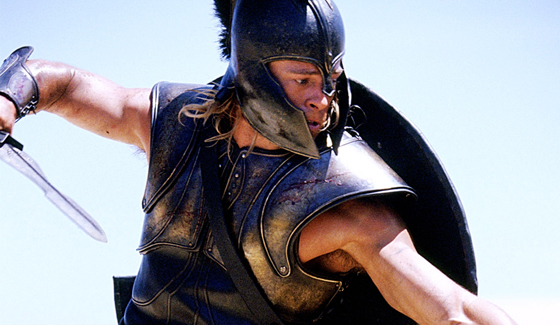 brad pitt as achilles in troy. armour Achilles+troy+movie