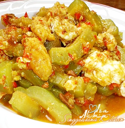 Peria Tumis Telur Asin  Singgahsana Kitchen