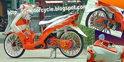 Yamaha Mio 2011 Airbrush and Racing Wheel