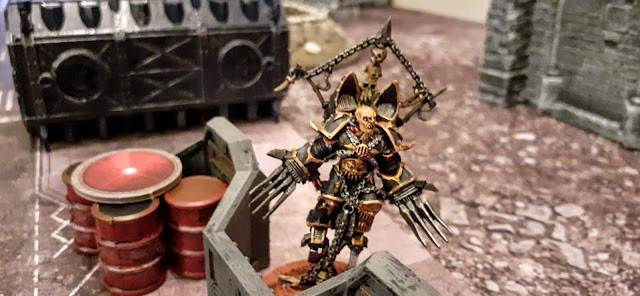 Warhammer 40k battle report - Eternal War -  The Four Pillars - 500 points - Night Lords vs Grey Knights