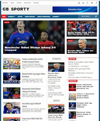 Template Blog Berita & Majalah Online SEO Friendly