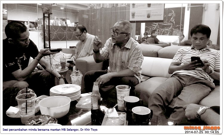 Jinggo-fotopages: Sesi percambahan minda bersama Dr Khir 