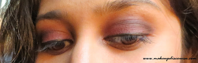 Matte Cranberry Smoky Eyemakeup with a Pop of Champange with Coastal Scents Revealed 2