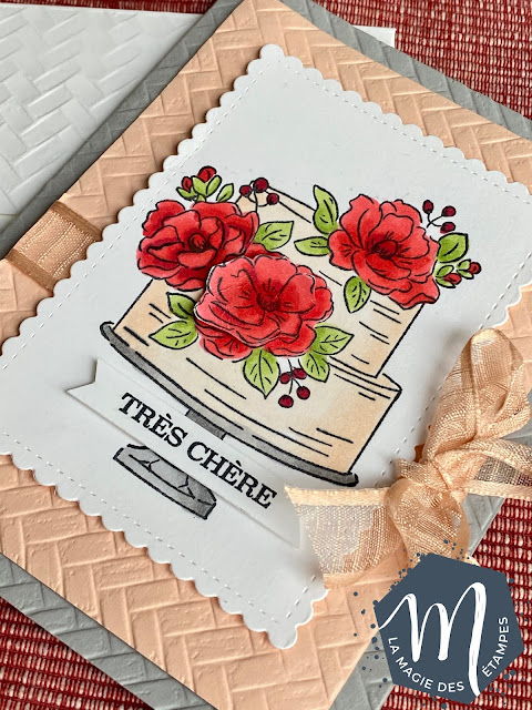 Carte d'anniversaire Stampin' Up! avec le jeu SAB Bon anniversaire très chère