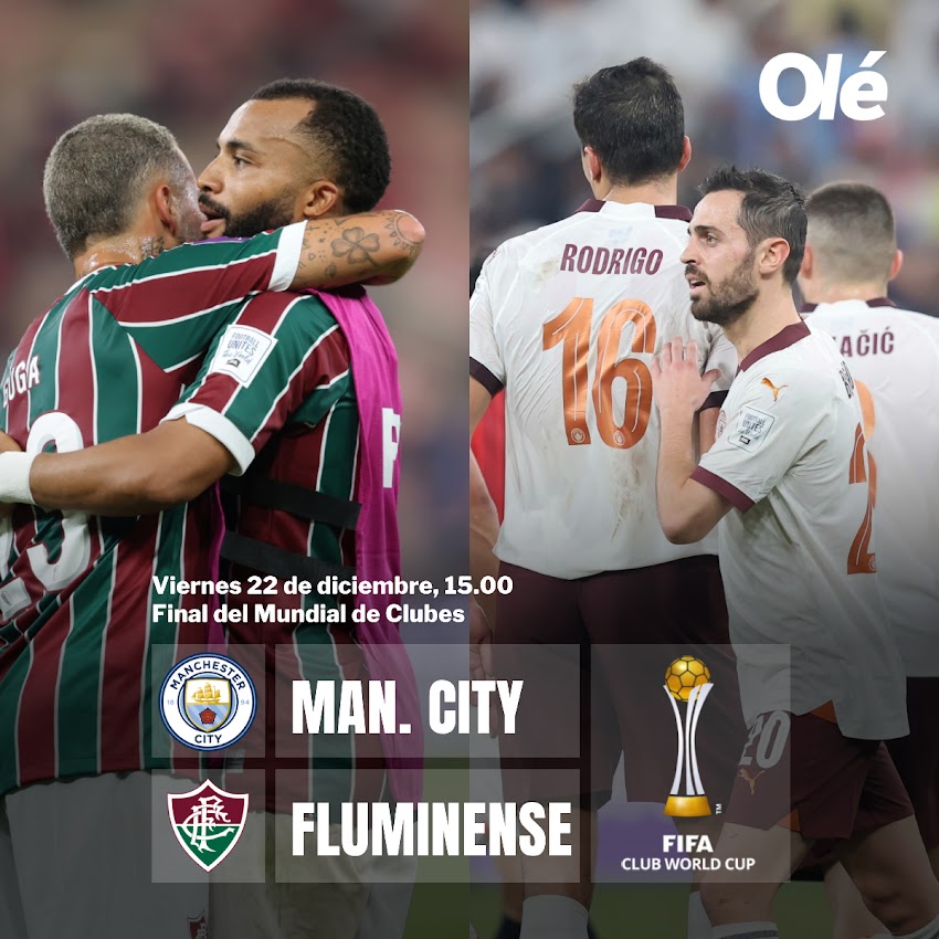 Final de Clubes jugarán, Fluminense - Manchester City este viernes a partir 13h00(Ecu)