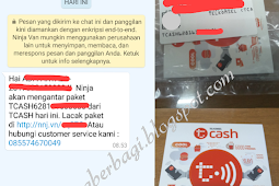 Dapat Kiriman Stiker TCASH 