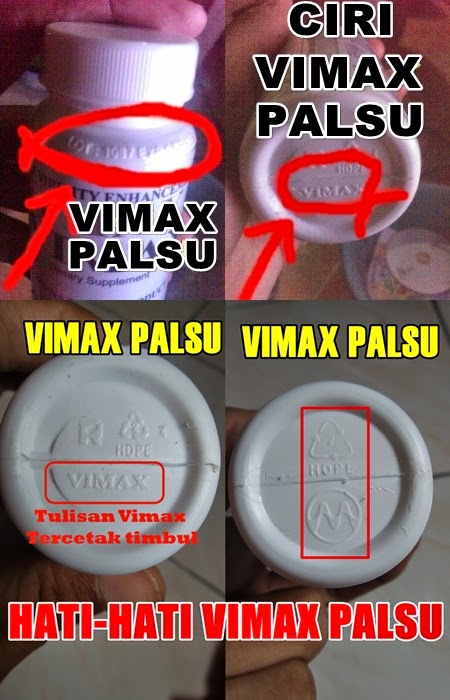 Ciri Vimax Palsu