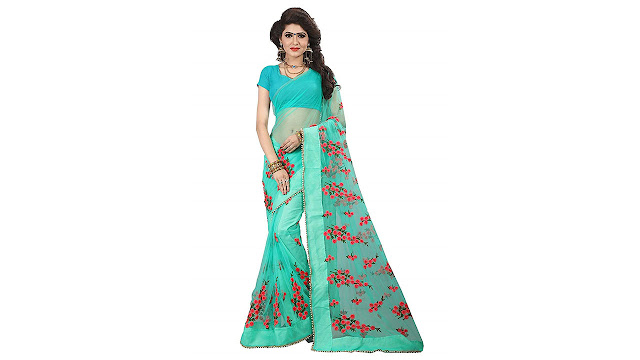 Orangesell Net Saree