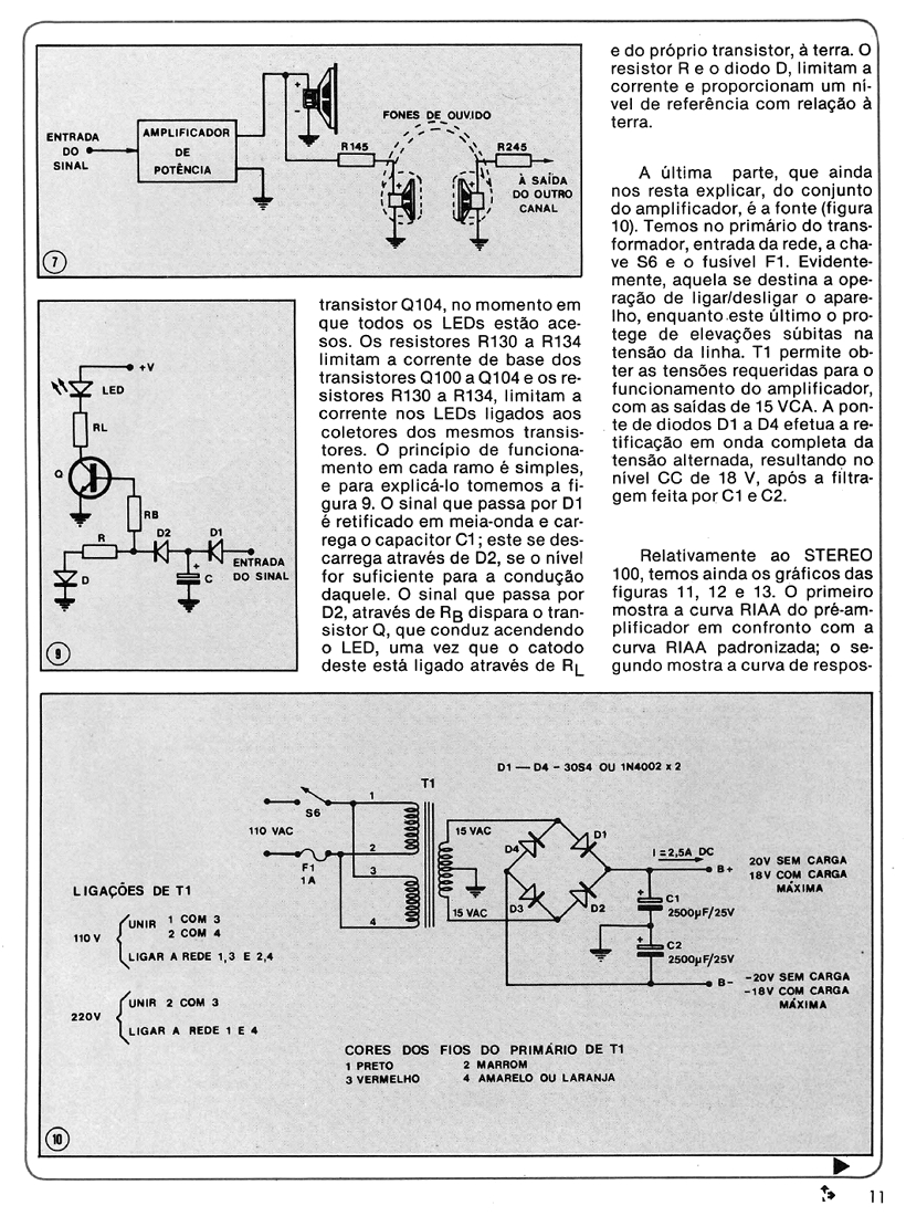 NOVA ELETRONICA n.24_25  AMPLIFICADOR STEREO 100 (40w)  fev. Mar.1979