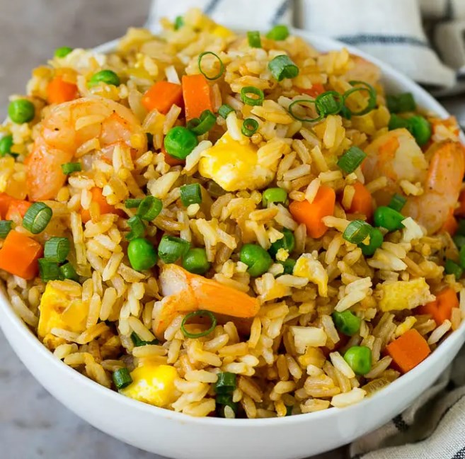 Easy Shrimp Fried Rice Recipe #dinner #recipes