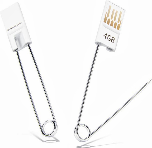 Safety Pin Styled USB Flash Drive