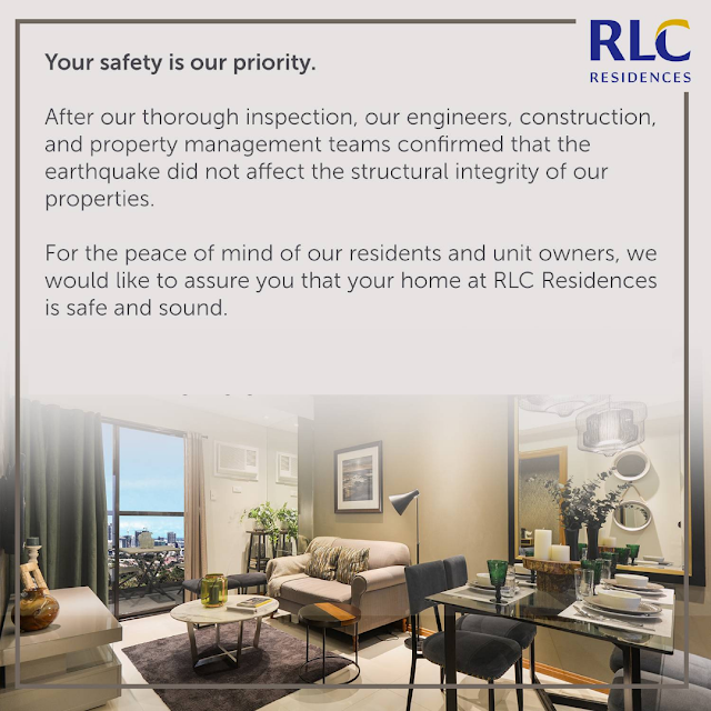 Your Safety is our Priority by RLC Residences