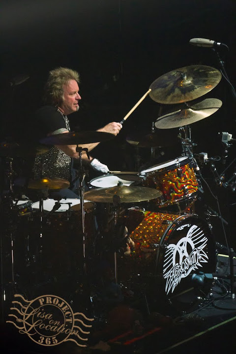 365 photo challenge, Lisa On Location photography, New Braunfels, Texas. Joey Kramer performs during the Aerosmith concert at the Frank Erwin Center, Austin, Texas, November 16, 2012.