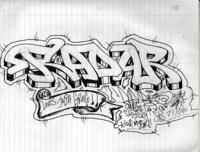Graffiti Letters, graffiti sketches