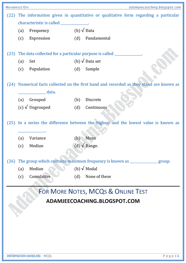 information-handling-mcqs-mathematics-10th