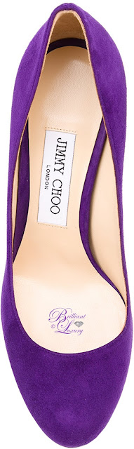 ♦Jimmy Choo purple Billy pumps #pantone #shoes #purple #brilliantluxury