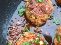 Asian Pork Meatballs With Ginger Honey Sauce