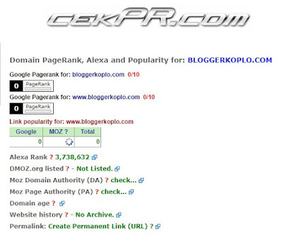  Pernahkah anda mengecek Google Pagerank blog anda √ 3 Cara Mengecek Google Pagerank (PR) Blog dengan Mudah