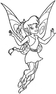 Fawn fairy disney coloring pages for kids