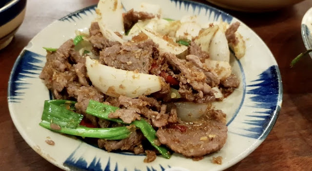 Stir-Fried Pork and Onions at Cuc Gach Quan, Tan Dinh, District 1