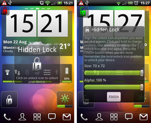 Hidden Lock 1 Hidden Lock   Lock Screen Untuk Android Phone Terbaik