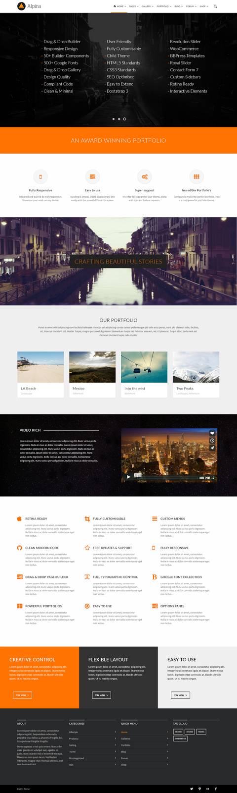 Multipurpose WordPress Theme 