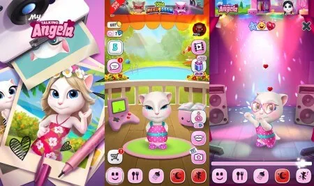 تحميل لعبة انجيلا المتكلمة للاندرويد والكمبيوتر مجانا |  My Talking Angela v.21 2020