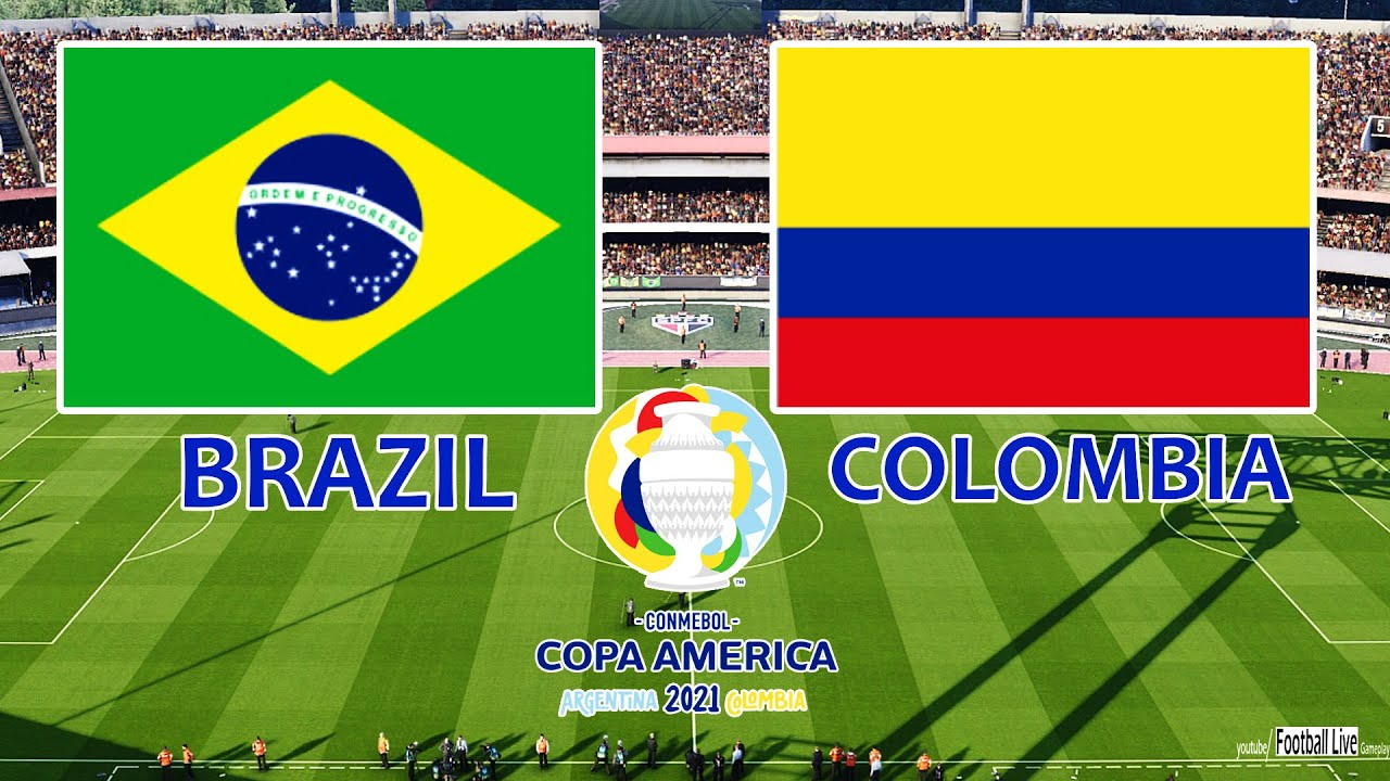PES 2021 | Brazil vs Colombia - Copa America 2021 | Full ...