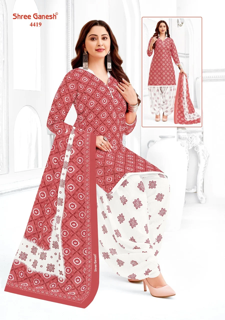 Vidhi Vol 1 Shree Ganesh Readymade Cotton Patiyala Suits