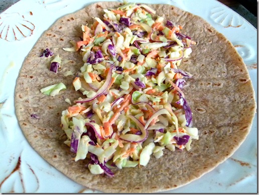 slaw on wrap