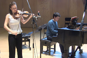 Tamsin Waley-Cohen & James Baillieu recording CPE Bach at Snape