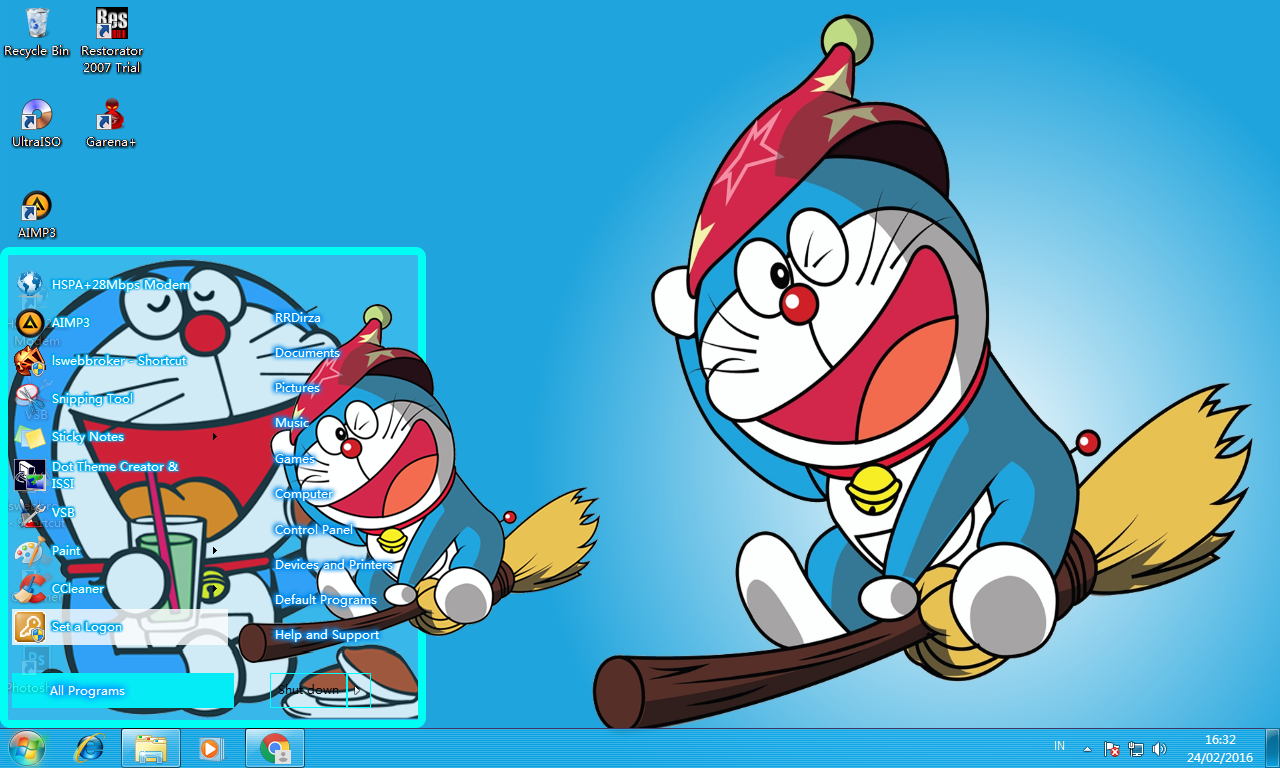  Tema  Anime Doraemon  Windows 7 Nurezaa