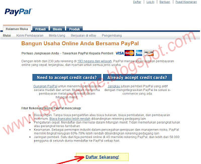 membuat paypal