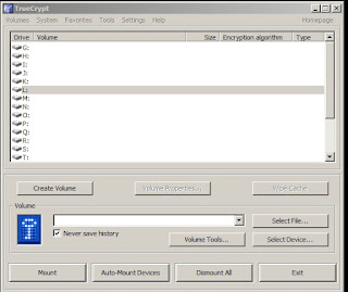 menampilkan drive oleh truecrypt