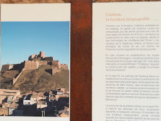 Castillo de Cardona, panel informativo, Cardona, Barcelona