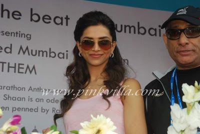 Deepika Padukone At Mumbai marathon