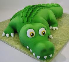 alligator cake topper