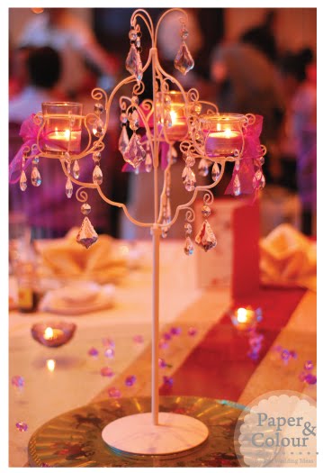 Chandelier Centerpieces on VIP table at 727 AM 0 comments