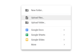 Upload your file(s) to your Google Drive.