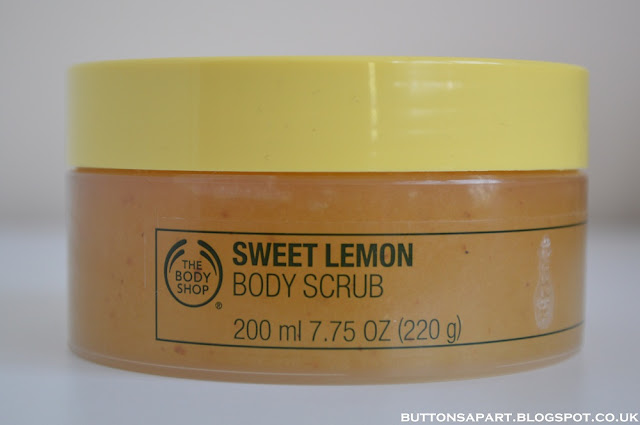 a picture of the body shop sweet lemon body scrub