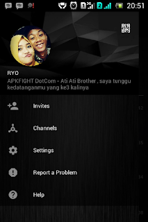 BBM MOD Tema Black Textured Apk Terbaru