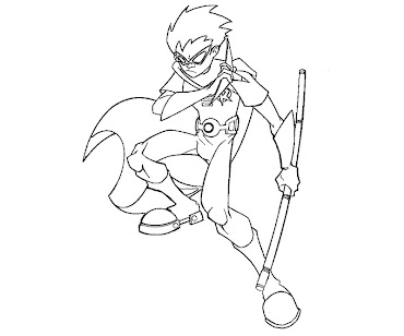 #7 Robin Coloring Page