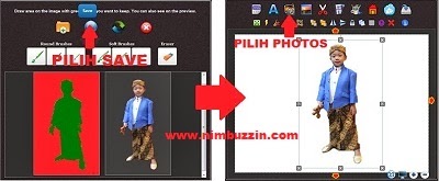 mengganti background foto online