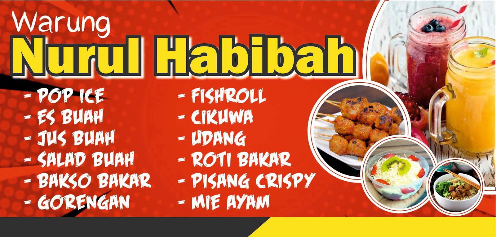 Desain Spanduk Bakso  Bakar gambar spanduk 