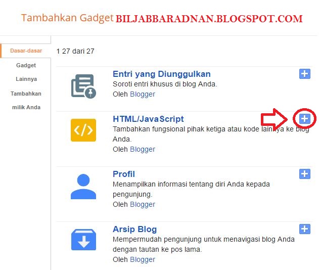 Cara membuat berbagai macam widget recent post - Biljabbar 