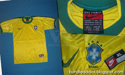   Online Bundle Shop!: (BA 3578) Nike Brazil National Football Team 1998  brazil football jersey online